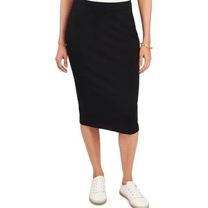 Vince Camuto black pull-on midi pencil skirt